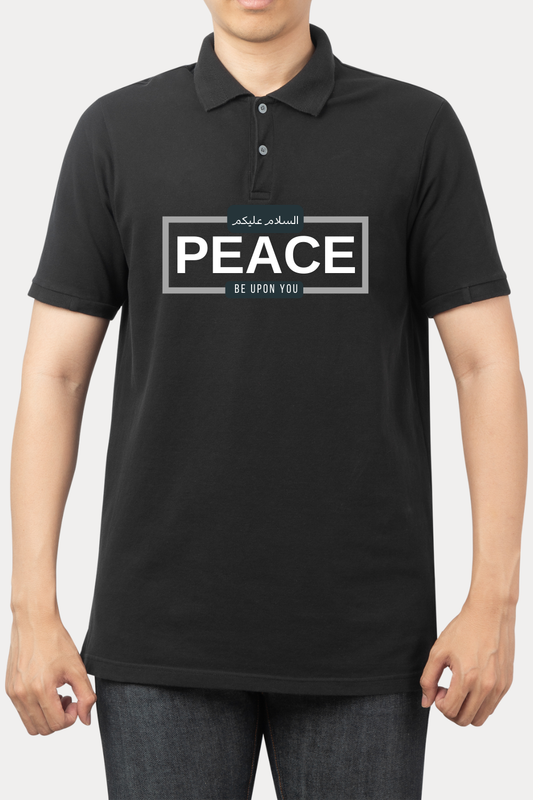 Peace - Polo T-Shirt - Premium 100% Cotton / Jersey