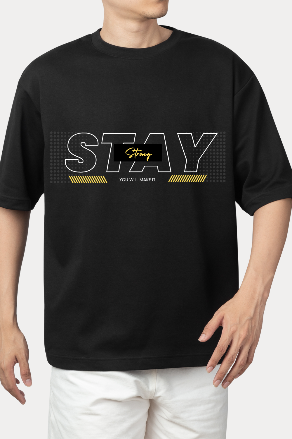 Stay Strong - Motivational T-Shirt - Premium 100% Cotton / Jersey