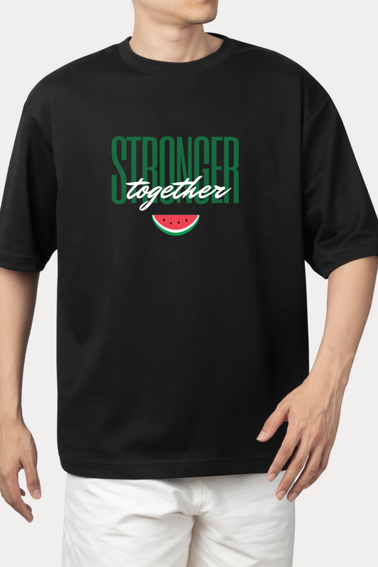 Stronger Together Palestine - Motivational T-Shirt - Premium 100% Cotton / Jersey